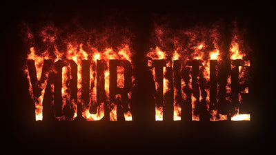 Text On Fire Flaming Hot Burning Title Intro