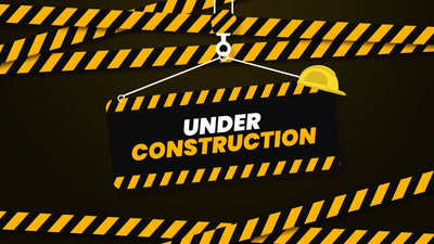 Under Construction Work Safety Closed Hype Title Sign