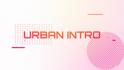 Urban Kinetic Typography Shapes Title Intro