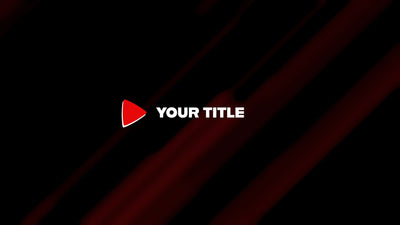 Play Video Red Intro Cool Title Opener