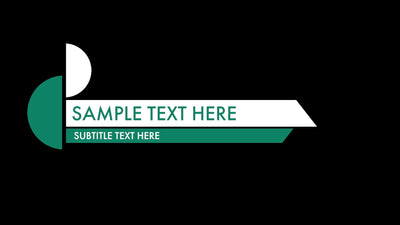 Circle Special Lower Third Animation Variation 4