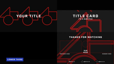 Social Media Gamer Template Pack