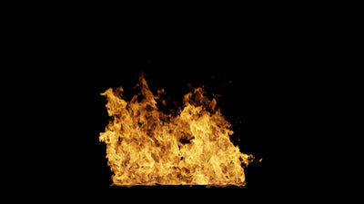 Flame Burning Hot Ground Fire 07