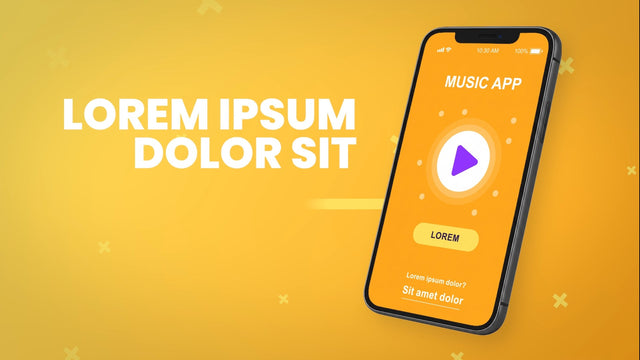 Modern Business Phone Presentation App Showcase Intro