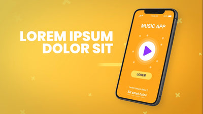 Modern Business Phone Presentation App Showcase Intro
