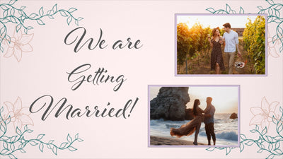 Wedding Announcement Invitation Card flower Pastel Images