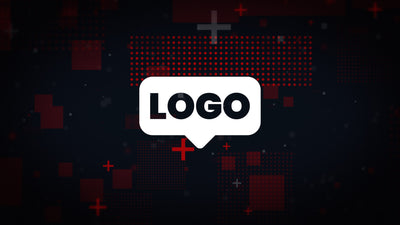 Urban Grid Modern Styling Dots Cross Plus Logo Reveal