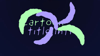 Cartoon Stroke Playful Lines Text Reveal Title Intro