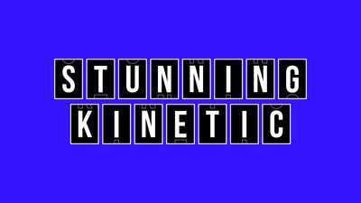 Stunning Modern Kinetic Typography Letter Box Intro Opener