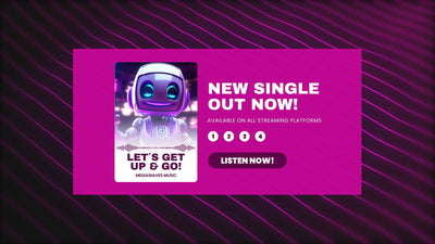 Music Podcast Promo Teaser Audio Waves Modern Panel Template