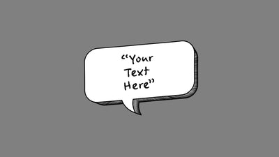 Comic Cartoon Style Text Bubble Speech Left Right Title Intro