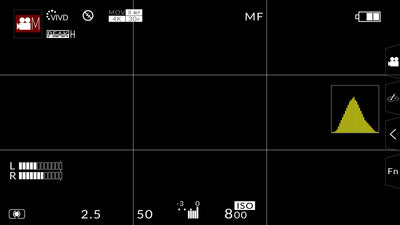 Modern Recording Camera Overlay Lumix