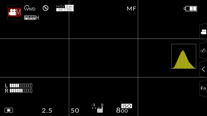 Modern Recording Camera Overlay Lumix