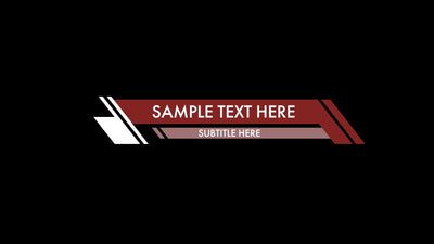 Slanted Lower Third Modern Block Design Variation 5