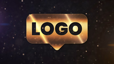 Glamour and Glitter Fancy Golden Particles Logo Reveal