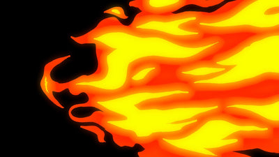 Hand Drawn Fire Element Transition Smooth Anime Epic 09