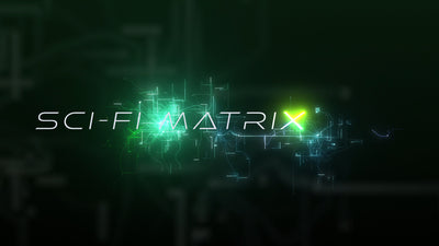 Computer Travel Matrix Motherboard Glowing Sci-Fi Title Intro
