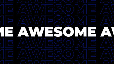 Duplicated Text Outline Kinetic Typography Modern Animation