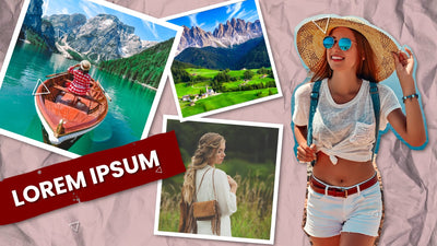 Paper Cut-Out Trendy Influencer Photo Slideshow 02