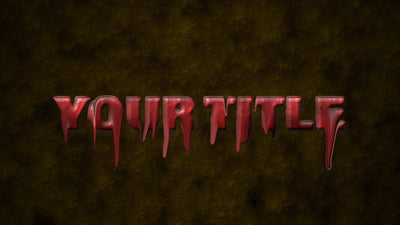 Horror Dripping Grunge Text Title Intro