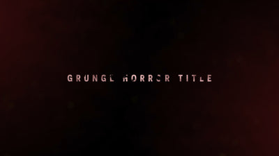 Dark Grunge Horror Cinematic Text Title Intro