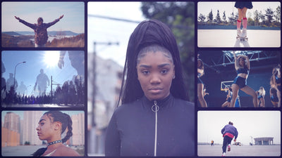 Multi Panel Grid Collage Modern Lens Leak Intro Opener 06