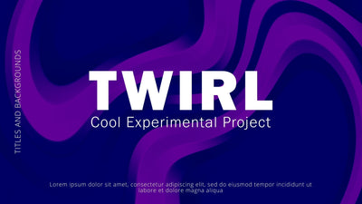 Twirl Background Wave Stylish Text Title Intro