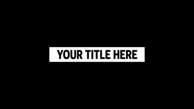Simple Clean Rectangle Text Reveal Intro