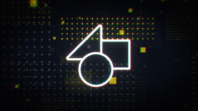 Cyber Digital RGB Glitch Urban Grid Particles Zoom Logo Reveal