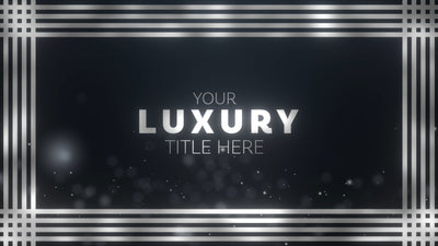 Silver Luxe Text Shiny Rich Title Intro
