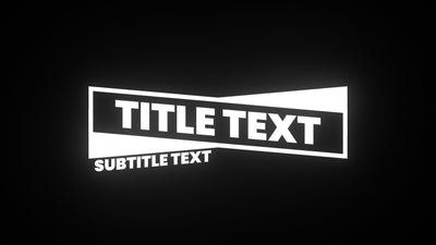 RGB Glitch Delay Echo Effect Modern Trendy Title Intro