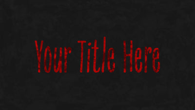 Cartoon Scary Horror Grunge Title Intro