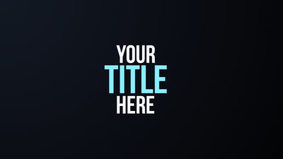 Professional 3 Line Text Title Intro
