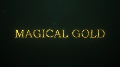 Magical Particle Gold Text Title Intro