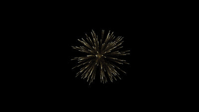 Firework Element Transparant Gold 02