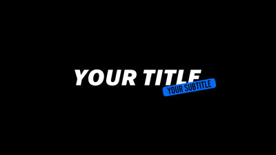 Snappy Slam Text Sticker Subtitle Title Intro