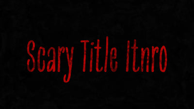 Cartoon Scary Horror Grunge Title Intro