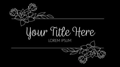 Wedding Title Hand Drawn Beautiful Screen Romantic Love Emblem 07