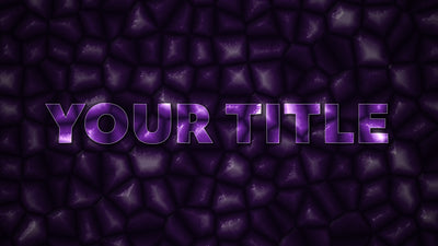 Obsidian Gemstone Shiny Text Title Intro