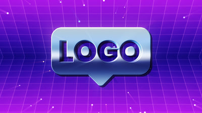 Retro Old School Program Logo Reveal Gradiant