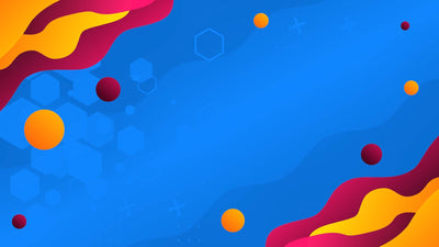 Wavy Gradient Hexagon Dots Looping Background