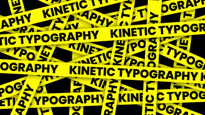 Tape Line Kinetic Typography Modern Text Animation