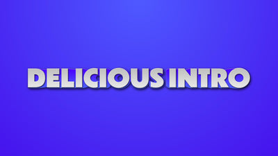 Bouncy Text Colored Template Title Intro