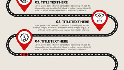 Roadmap Animated Infographic Steps To Succes Points Visualisation