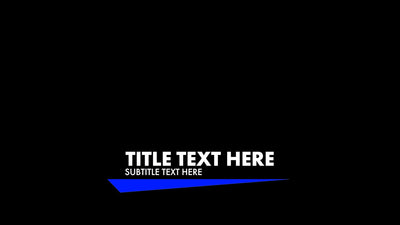 RGB Strobe Shape Glitches Lower Third Intro Variation 04