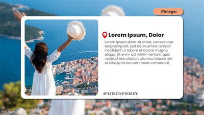 Travel Pop Up Media Highlight Panel Text Page