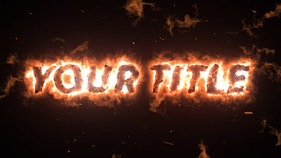 Wizardry Magic Fire Spell Text Title Intro