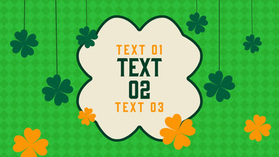 Saint Patricks Day Leprechaun Clover Green Festive Title Intro