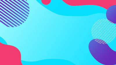 Modern Wave Shape Fun Elements Animated Background Variation 06