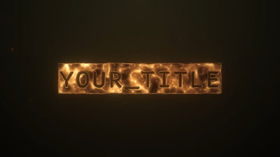 Copper Metal Plate Text Title Intro